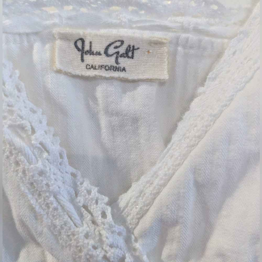 Brandy Melville/John Galt White Edith Lace Tank Top Coquette Cottagecore Fairy - Picture 5 of 10